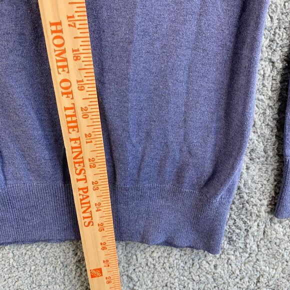 Banana Republic Sweater Mens XL Purple Luxury Blend Silk Cashmere Pullover‎ - Picture 11 of 12